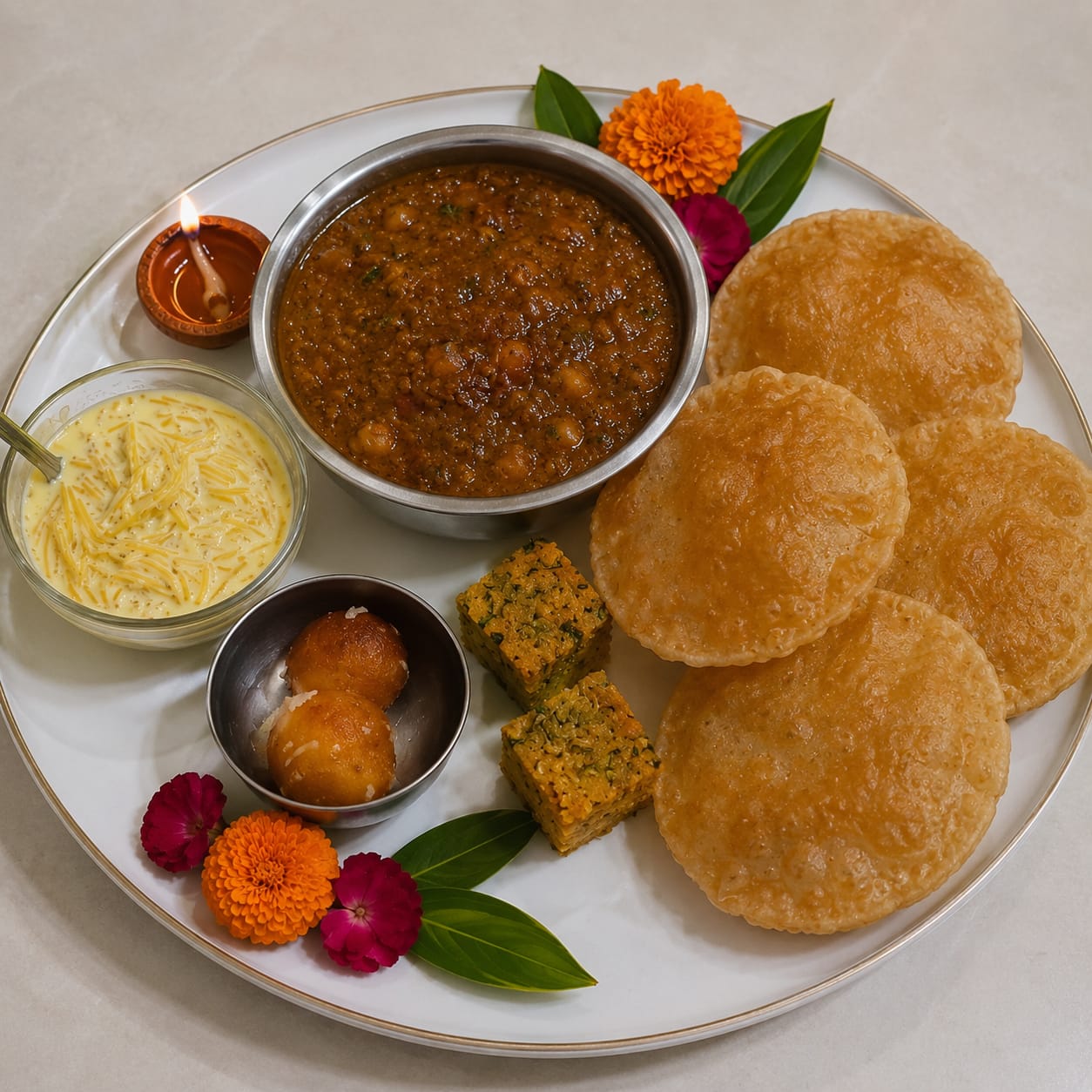 Authentic Indian Thali